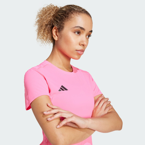 Playera adidas Correr Adizero Essentials Mujer Rosa Jf3497