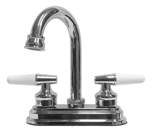 Fleximatic 4517 Mezcladora Duomando P/lavabo, Cuello Cisne Acabado Cromado Color Plateado