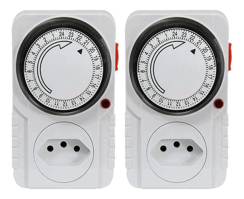 2pcs Timer Temporizador Analogico 110/220v Progamavel