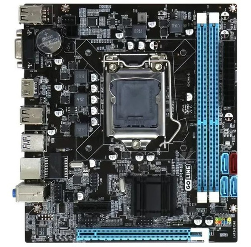 Placa Mae Mb H61/b75 1155 Ddr3 100/1000 Rede