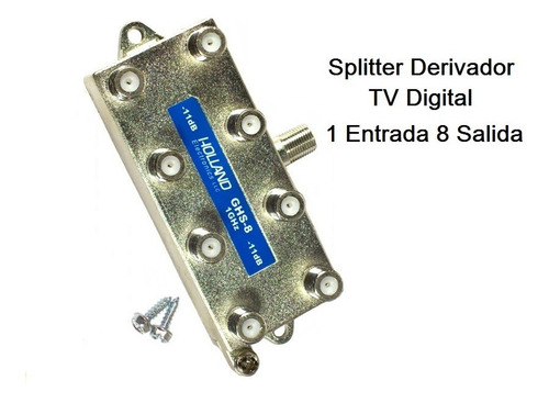 Splitter Coaxial Digital Hd Hasta  8 Tv  *** Ftatvhd ***