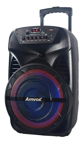 Caixa De Som Amplificada Bluetooth Aca 380 Viper 380w Amvox Cor Preto 110V/220V
