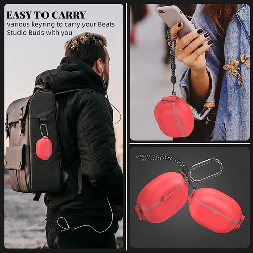 . Funda Secure Lock Con Llavero For Beats Studio Buds+