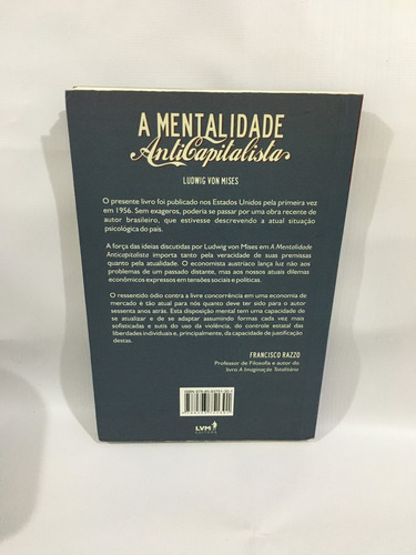 Livro: A Mentalidade Anticapitalista - Ludwig Von Mises - Editora Lvm - T31 (Usado)