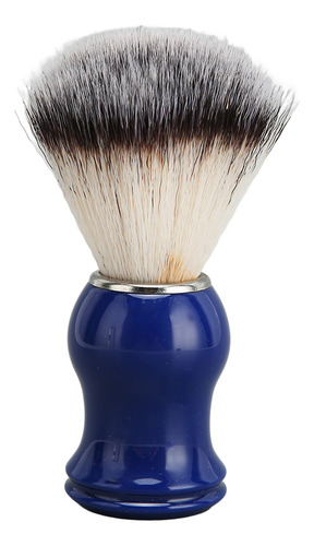 Pincel De Barbear De 2 Cores Feito À Mão Com Alça Azul, Anel