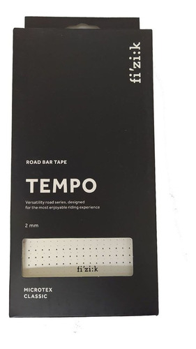 Cinta de manillar Fizik Tempo Classic White Speed de 2 mm