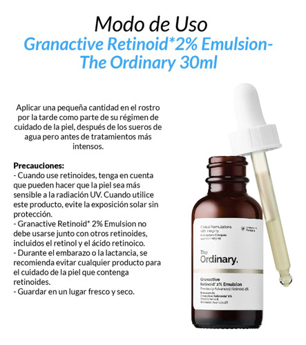Serum The Ordinary Granactive Retinoid 2% Emulsion Arrugas