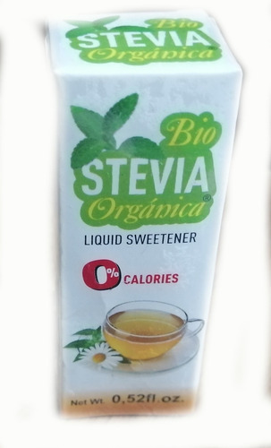 Endulzante Líquido Extracto De Hojas De Stevia 15 Ml.