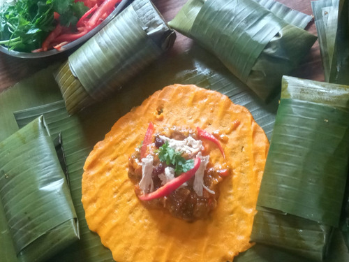 Imagen 3 de 4 de Deliciosas Hallacas Todo El Año Por Encargo Peso 420 Grs.