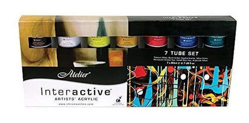 Art Paint - Chroma Atelier Interactive Acryl 2.7 Fl Oz 7-tub