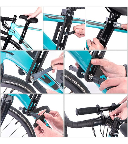 Imagen 7 de 9 de Asiento Delantero De Niños Para Bicicleta Soporta 24 Kilos