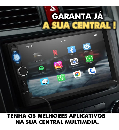 Kit Multimidia Grand Siena Essence Mp5 Automotivo 7 Pol