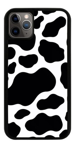 Funda Uso Rudo Tpu Para iPhone Animal Print Vaca Manchas 01