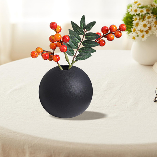 Macetero De Cerámica Redondo, Florero Decorativo, 8cmx8cm