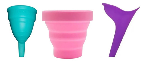 Copa Menstrual Fleurity + Vaso Esterilizador + Urinal Pis