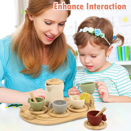Fe Set De Té De La Tarde, Juguetes Para Niñas Y Niños.