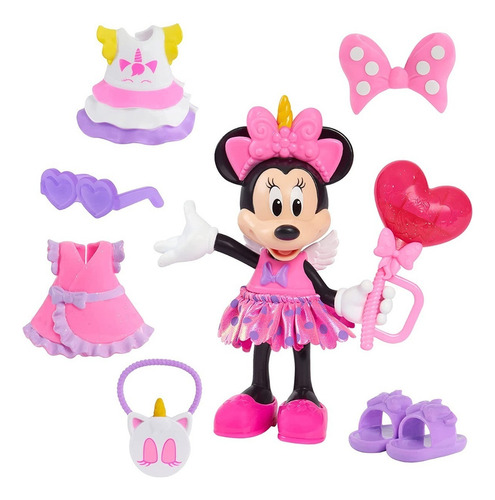 Just Play Minnie Mouse Fabulosa Muñeca De Moda Con Unicornio
