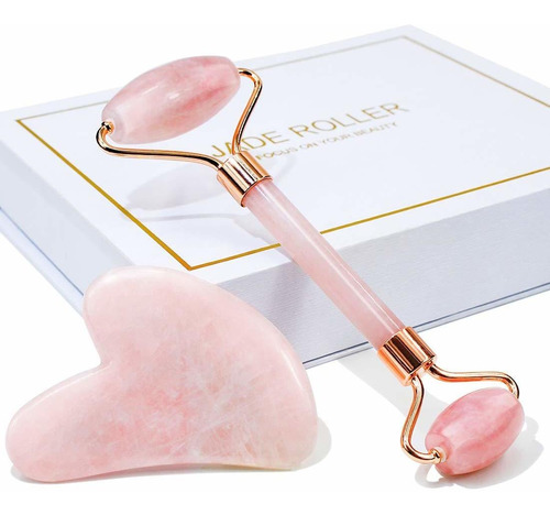 Baimei Jade Roller Y Gua Sha Juego De Tablas, Herramienta De