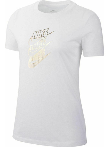 Camiseta Nike Shine Tee Statement Para Mujer-blanco