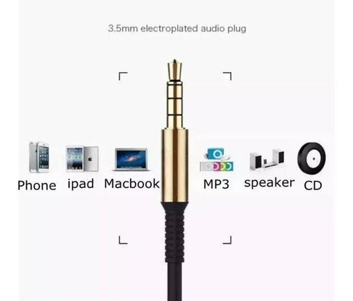 Cable De Audio Auxiliar Stereo Para El Auto O Aux Exelente Cable De Audio Auxiliar Stereo Para El Auto O Aux Exelente