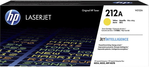 Imagen 1 de 5 de Toner Hp Serie 212a Modelo (w2122a) Yellow Original Sellado