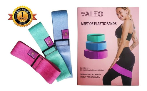 Imagen 10 de 10 de Bandas Elásticas Planas Cerradas En Tela Set X 3