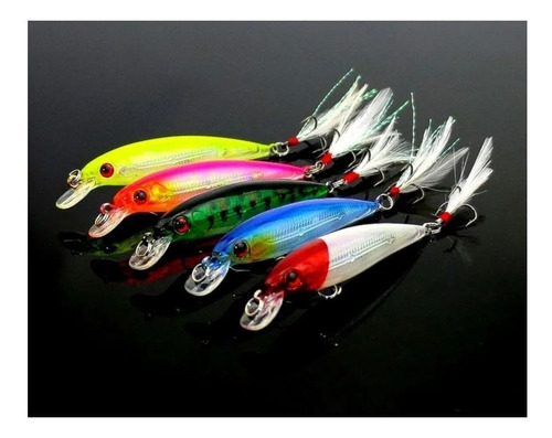 Imagem 4 de 10 de Kit Com 10 Isca Artificial P/ Pesca Tucunaré Dourado Robalo