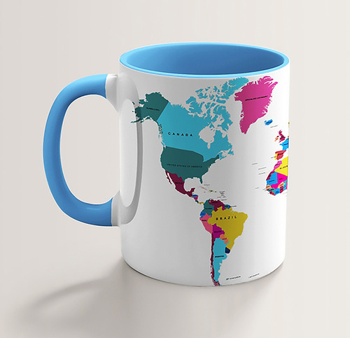 Imagem 2 de 3 de Caneca Map