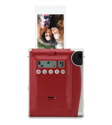Cámara Fujifilm Instax Mini 90 Neo Classic Roja Con Funda