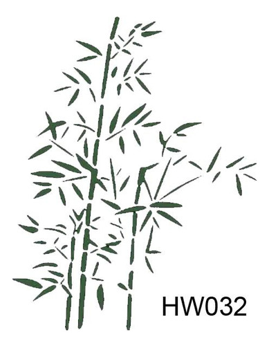 3 Plantillas De Pintura Para Pared, Plantilla De BambĂș, De