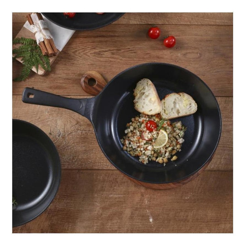 Frigideira Wok Neoflam Antiaderente Vulkan 28cm Preto