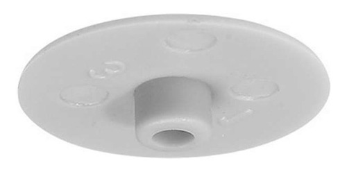 Imagen 1 de 5 de Tapa Plastica Para Minifix 17 Mm Diám. X100/u Blanco Hafele