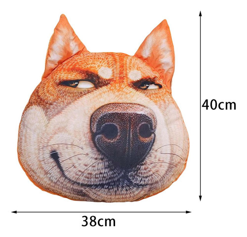 Cojín De Almohada De Felpa Con Estampado De Perro De 2