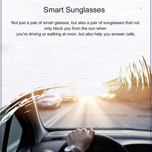 Lentes Inteligentes, Bluetooth Inalámbrico, Con Cancelación