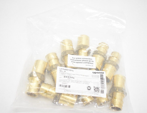 Uponor Lfp4501010 1 X 1 Propex Lf Brass Copper Pres Ccy