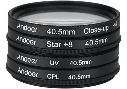 Kit De Filtros Para Filtro Uv+cpl+close-up+4 Polarizador