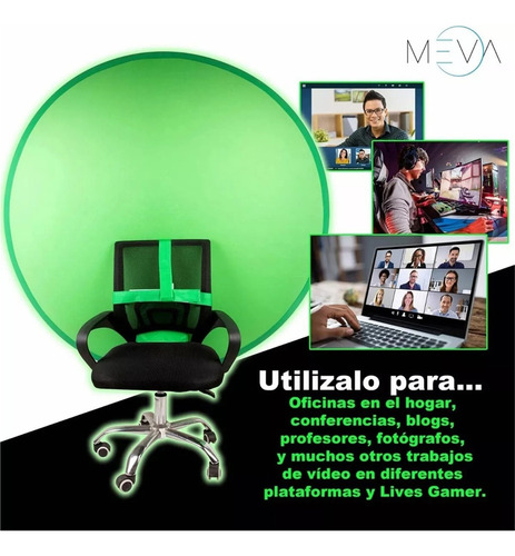 Fondo Chroma Key Pantalla Verde Redondo Plegable Transmision