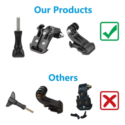 Accesorios De Montaje Para Cámaras De Acción, Gopro, Dji. Negro