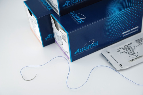 Sutura Vicryl Aguja Ahusada Gruesa Premium Atramat C/12pz
