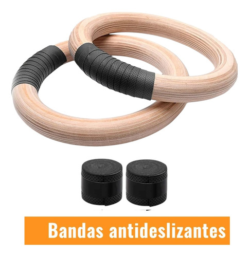 Anillas De Madera 32 Mm Olímpico Correas Enumeradas Gimnasia