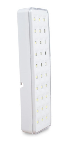 Luminária de emergência Segurimax 23957 LED com bateria recarregável 110V/220V branca