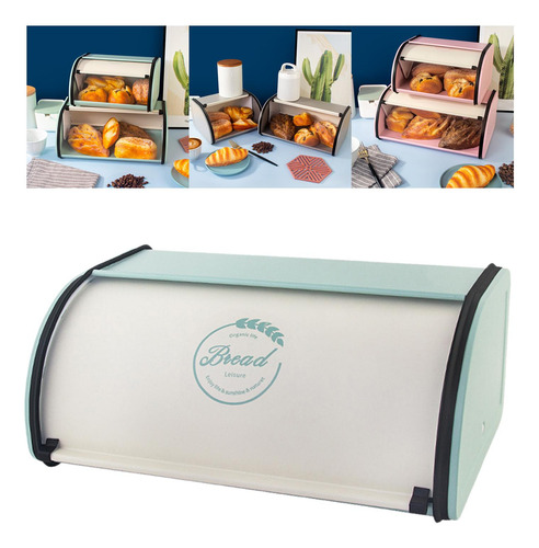 De Hierro, Soporte Con Tapa, Caja De Pastelería Verde L