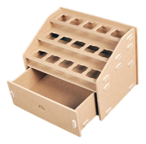 Organizador De Pintura Modelo De Madera Organizador,