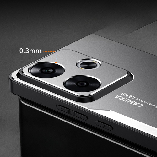 Para Funda Para Xiaomi Poco F6 Hoja Metálica