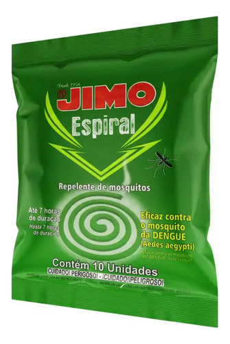 Espiral Repelente Jimo 10 Unidades Anti Dengue Zika