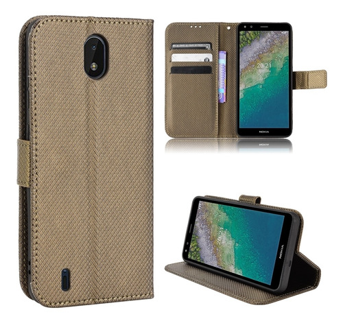 Funda De Piel Para Nokia C01 Plus