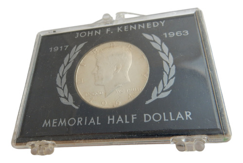 Medio Dólar Kennedy 1964 Plata 900 Eeuu 50 Cents