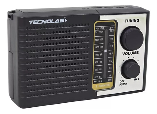 Radio Portatil 5w Recargable Usb Con Linterna Tenolab Tl639