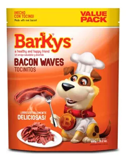 Barkys Tocinitos Premios Para Perro Snack Bacon Waves 800g
