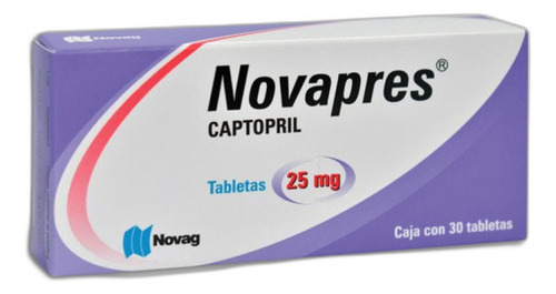Novapres C/30 Tabs Captopril 25mg Pack P2
